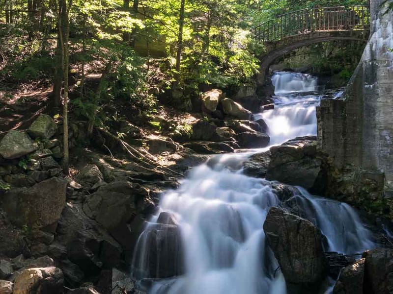 Lakefront campground in New York State